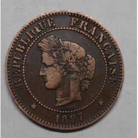 FRANCE 5 Centimes 1897 A