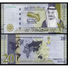SAUDI ARABIA 20 Riyals 2020...