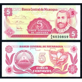 NICARAGUA 5 Centavos 1991