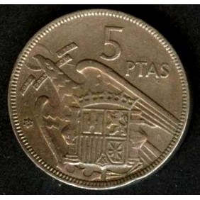 SPAIN 5 Pesetas 1957 (62)
