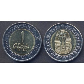EGYPT 1 Pound 2010 bimetallic