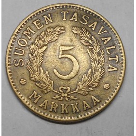 FINLAND 5 Markkaa 1928 very...
