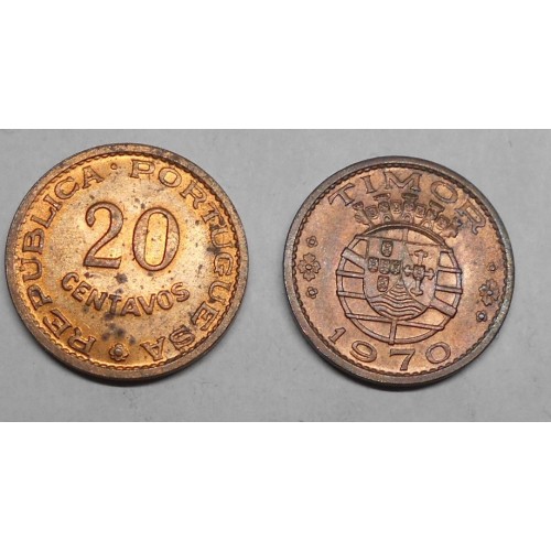 TIMOR 20 Centavos 1970