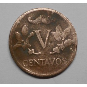 COLOMBIA 5 Centavos 1963