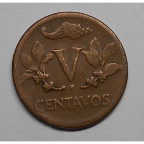 COLOMBIA 5 Centavos 1954 B