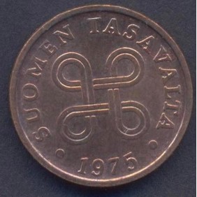 FINLAND 5 Pennia 1975