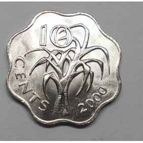 SWAZILAND 10 Cents 2000