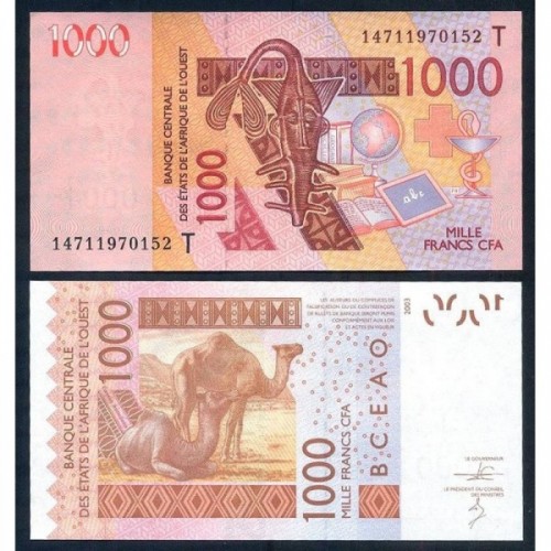 TOGO (W.A.S.) 1000 Francs 2014