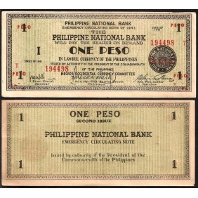 PHILIPPINES 1 Peso 1941