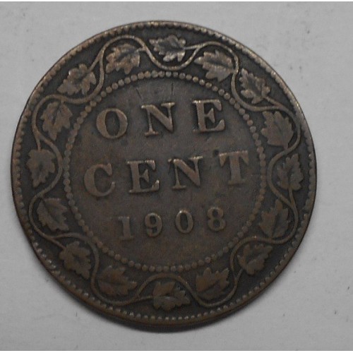 CANADA 1 Cent 1908
