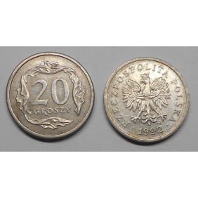 POLAND 20 Groszy 1992