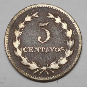 EL SALVADOR 5 Centavos 1950