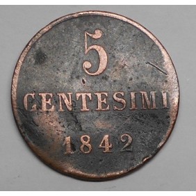 CARLO ALBERTO 5 Centesimi 1842
