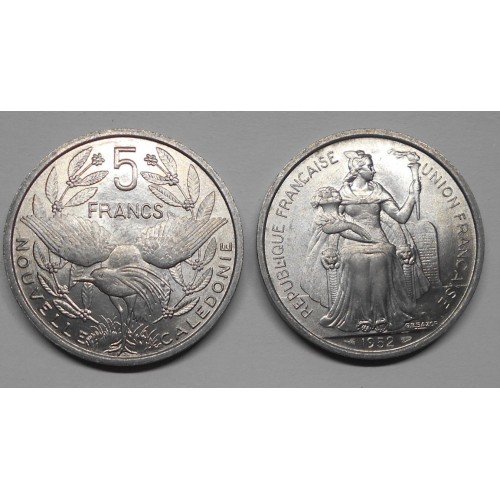NEW CALEDONIA 5 Francs 1952