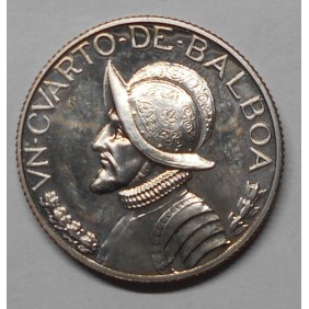 PANAMA 1/4 Balboa 1969 PROOF