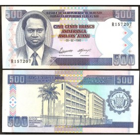 BURUNDI 500 Francs 1995