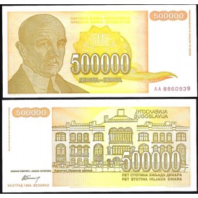 YUGOSLAVIA 500.000 Dinara 1994