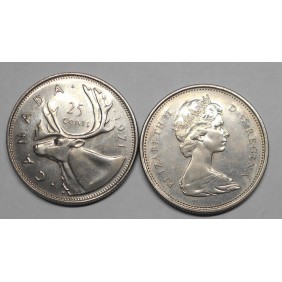 CANADA 25 Cents 1971