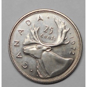 CANADA 25 Cents 1972