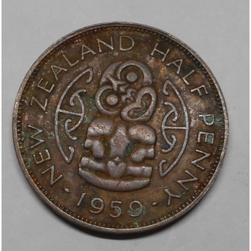 NEW ZEALAND 1/2 Penny 1959