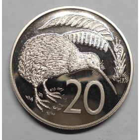 NEW ZEALAND 20 Cents 1987