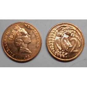 NEW ZEALAND 2 Cents 1987