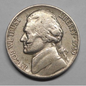 USA 5 Cents 1939 Jefferson