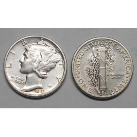 USA Mercury Dime 1943 AG
