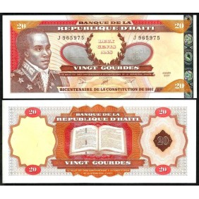HAITI 20 Gourdes 2001...