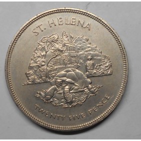 SAINT HELENA 25 Pence 1977...