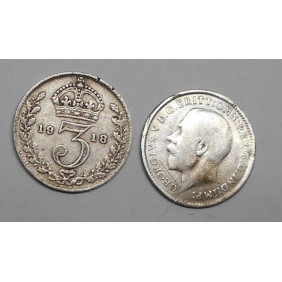 GREAT BRITAIN 3 Pence 1918...